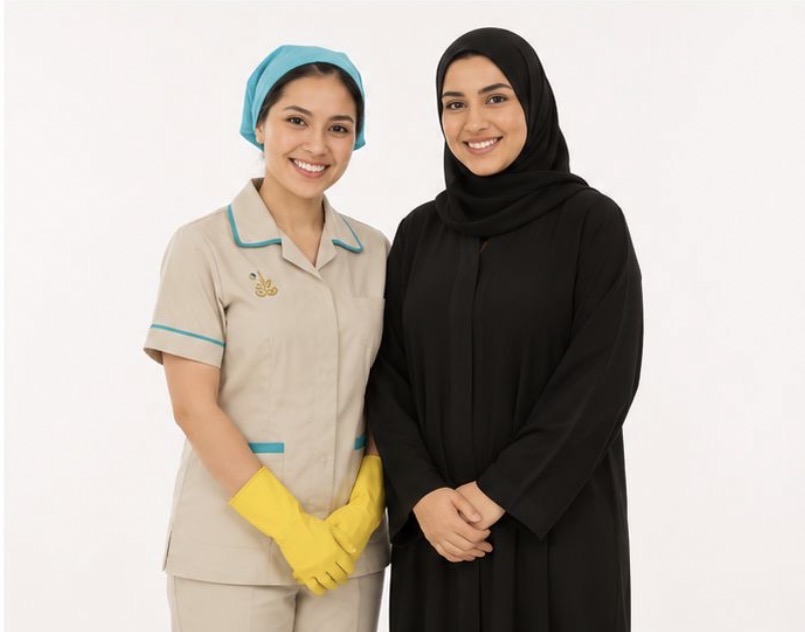 صاحبة المنزل والعاملة المنزلية معًا